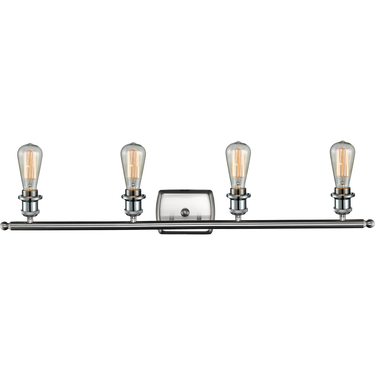 Ballston Bare Bulb 4 Light 36 inch Brushed Satin Nickel Bath Vanity Light Wall Light, Ballston