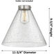 X-Large Cone Seedy Glass, X-Large, Cone
