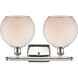 Ballston Farmhouse Chicken Wire LED 16 inch Polished Nickel Bath Vanity Light Wall Light, Ballston
