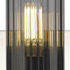 Empire 2 Light 18.5 inch Polished Nickel Bath Vanity Light Wall Light in Light Smoke Glass