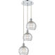 Ballston Athens Deco Swirl 3 Light 15 inch Polished Chrome Multi-Pendant Ceiling Light