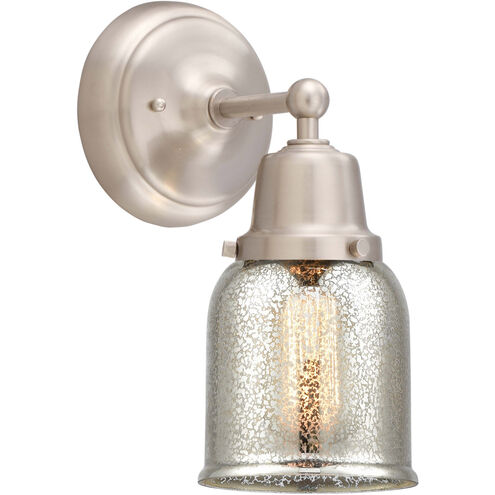 Aditi Small Bell 1 Light 5 inch Brushed Satin Nickel Sconce Wall Light, Aditi