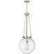 Beacon 1 Light 15.75 inch Satin Nickel Pendant Ceiling Light