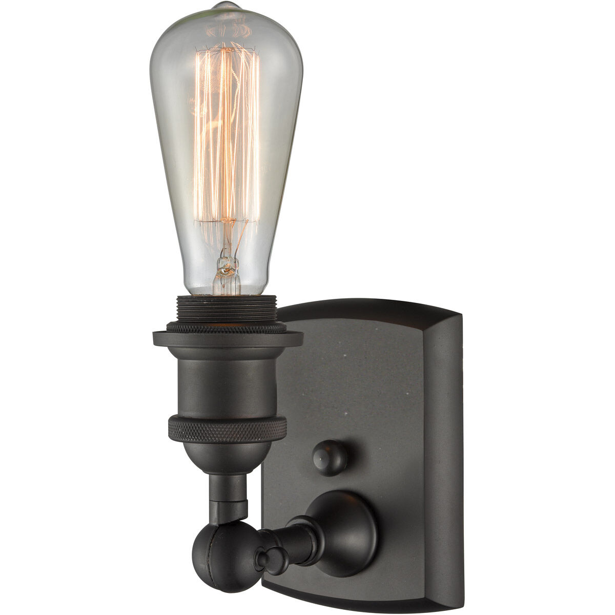 Ballston Bare Bulb 1 Light 5 inch Oil Rubbed Bronze Sconce Wall Light, Ballston