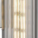 Empire 1 Light 3.13 inch Satin Nickel Sconce Wall Light in Light Smoke Glass