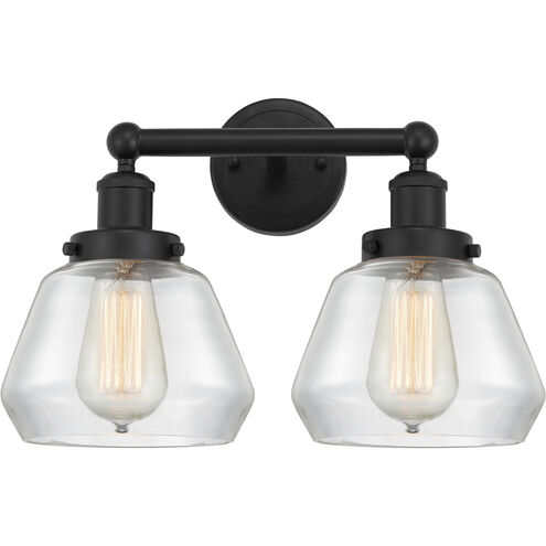 Fulton 2 Light 16 inch Matte Black Bath Vanity Light Wall Light