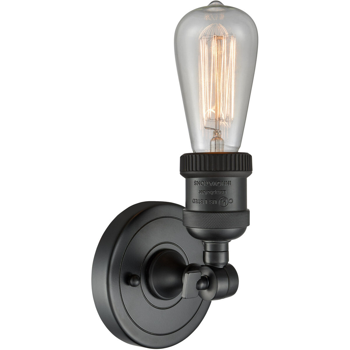 Franklin Restoration Bare Bulb 1 Light 5 inch Oil Rubbed Bronze ADA Sconce Wall Light, Franklin Restoration