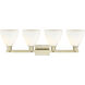 Arcadia Bristol 4 Light 35 inch Antique Brass Bath Vanity Light Wall Light