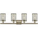 Nestbrook 4 Light 36 inch Antique Brass Bath Vanity Light Wall Light