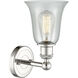 Hanover Sconce Wall Light in Polished Nickel, Fishnet