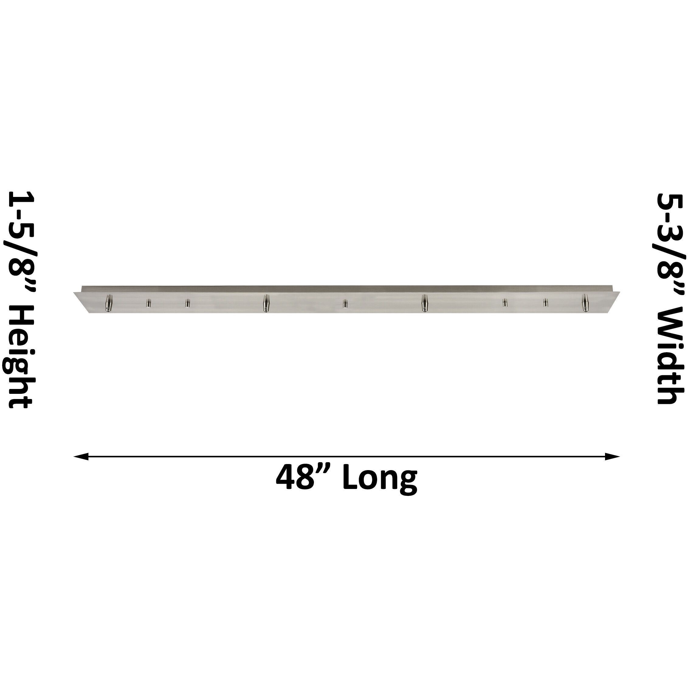 Winchester Briarcliff 4 Light 48 inch White Linear Pendant Ceiling Light, Winchester