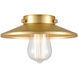 Railroad Satin Gold 8 inch Metal Shade