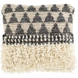Merida 20 X 20 inch Black/Sea Foam/Ivory/Beige Pillow Cover