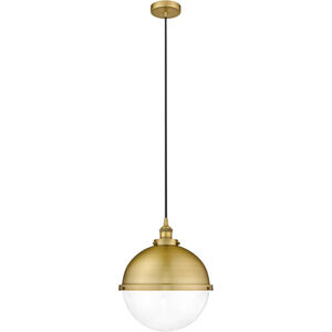 Edison Hampden LED 13 inch Brushed Brass Pendant Ceiling Light