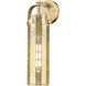 Downtown Urban Pilaster Armed Sconce Wall Light in Mercury, Champagne Bronze