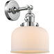 Franklin Restoration Large Bell LED 8 inch Polished Chrome Sconce Wall Light, Franklin Restoration