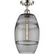 Ballston Vaz 1 Light 8 inch Polished Nickel Semi-Flush Mount Ceiling Light