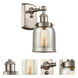 Small Bell 1 Light 5 inch Satin Nickel Sconce Wall Light, Ballston