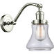 Franklin Restoration Bellmont 1 Light 7 inch Polished Nickel Sconce Wall Light in Clear Glass, Franklin Restoration