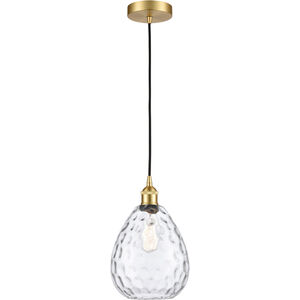 Edison Waverly LED 8 inch Satin Gold Mini Pendant Ceiling Light
