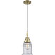 Downtown Urban Canton 1 Light 6 inch Antique Brass Mini Pendant Ceiling Light in Seedy
