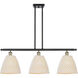 Ballston Bristol Natural Island Light Ceiling Light in Black Antique Brass