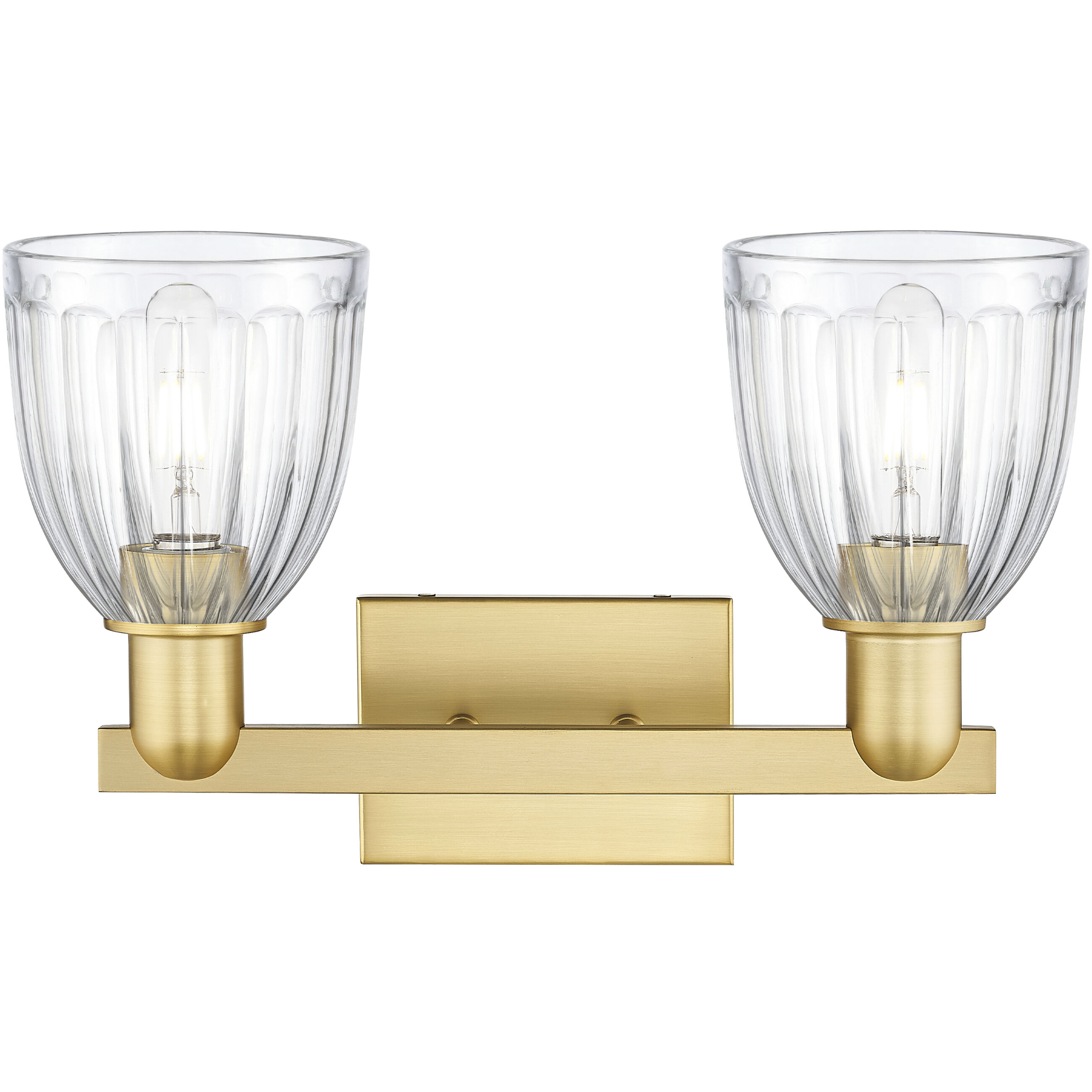 Arcadia Brookfield 2 Light 17 inch Satin Gold Bath Vanity Light Wall Light