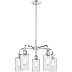 Clymer 5 Light 21.88 inch Polished Chrome and Clear Chandelier Ceiling Light
