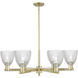 Arcadia Castile 6 Light 35.75 inch Antique Brass Chandelier Ceiling Light in Clear