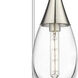 Malone 3 Light 13.5 inch Brushed Satin Nickel Multi Pendant Ceiling Light in Clear Glass