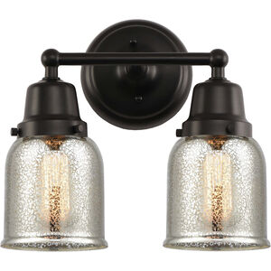 Aditi Small Bell LED 13 inch Matte Black Bath Vanity Light Wall Light, Aditi