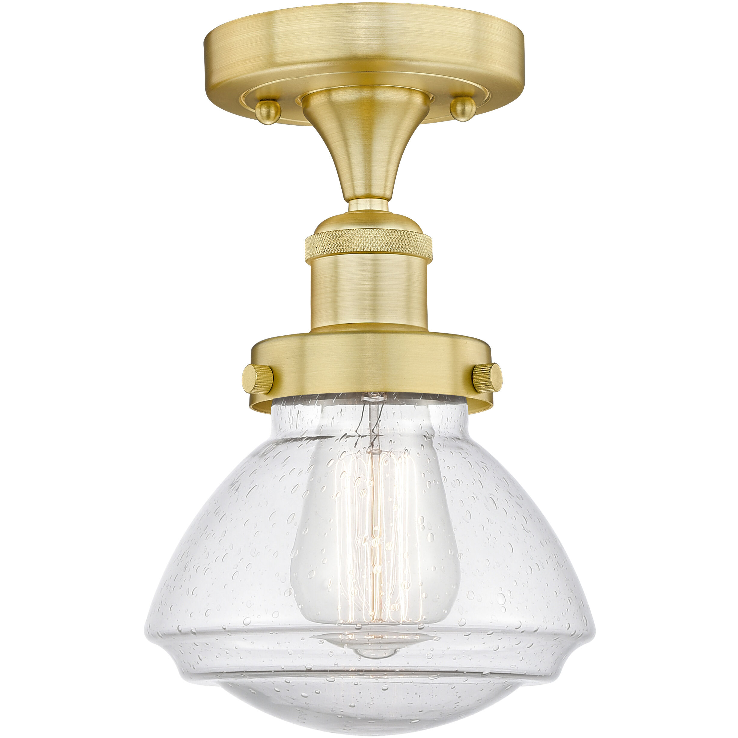 Olean 1 Light 6.50 inch Semi-Flush Mount