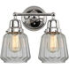 Aditi Chatham 2 Light 14.25 inch Polished Chrome Bath Vanity Light Wall Light, Aditi