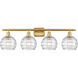 Ballston Deco Swirl LED 36 inch Satin Gold Bath Vanity Light Wall Light, Ballston