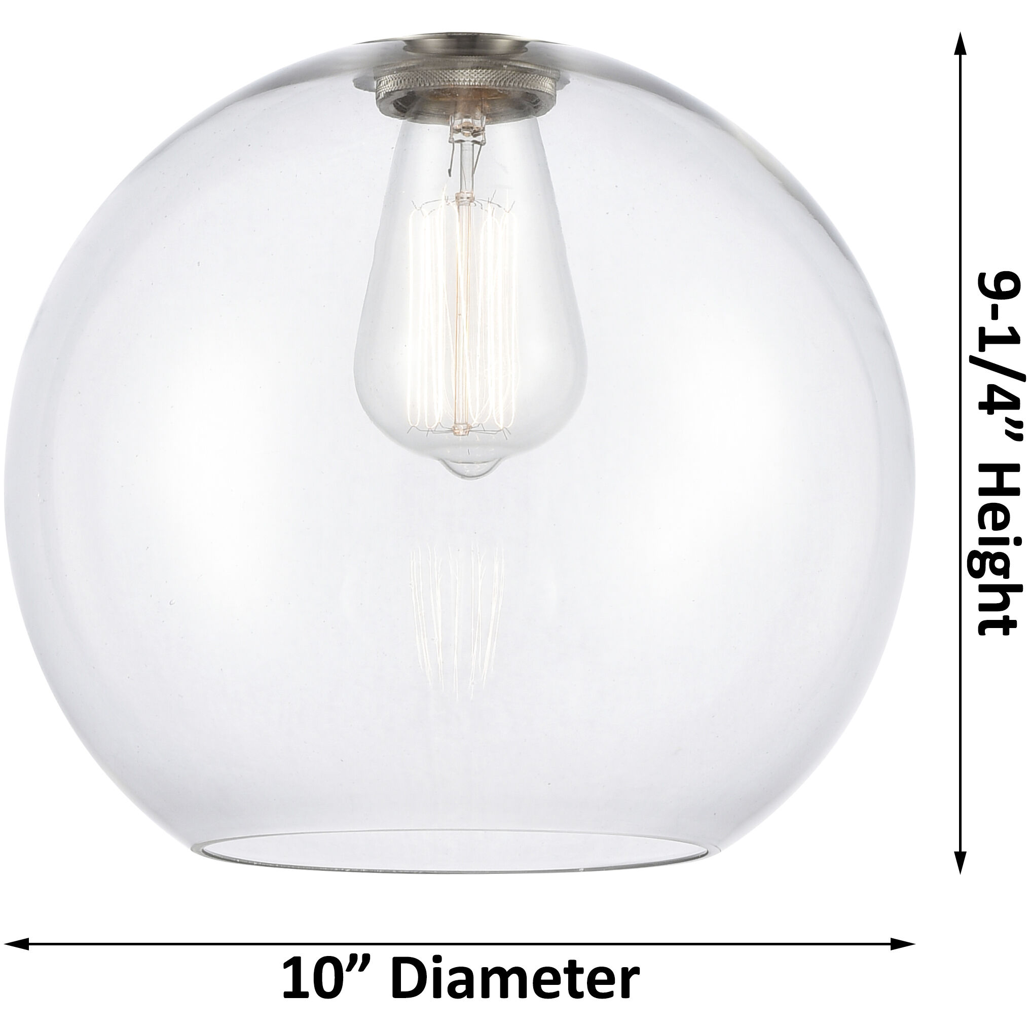 Crown Point 1 Light 10 inch Polished Nickel Pendant Ceiling Light in Clear Glass