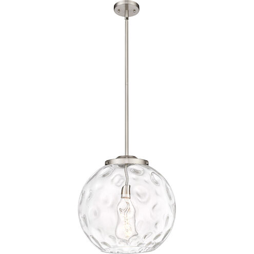 Ballston Athens Water Glass 1 Light 16 inch Brushed Satin Nickel Pendant Ceiling Light