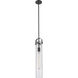 Downtown Urban Pilaster 1 Light 5 inch Matte Black Pendant Ceiling Light in Seedy