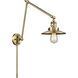 Railroad 30 inch 60.00 watt Antique Brass Swing Arm Wall Light, Franklin Restoration