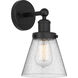 Cone 1 Light 6.5 inch Matte Black Sconce Wall Light