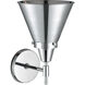Caden LED 8 inch Polished Chrome Sconce Wall Light