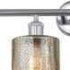 Edison Cobbleskill 4 Light 32 inch Polished Chrome Bath Vanity Light Wall Light in Mercury Glass