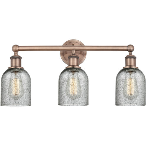 Caledonia 3 Light 23 inch Antique Copper and Charcoal Bath Vanity Light Wall Light