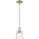 Arcadia Brookfield 1 Light 5.75 inch Antique Brass Mini Pendant Ceiling Light
