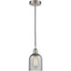 Edison Caledonia LED 5 inch Brushed Satin Nickel Mini Pendant Ceiling Light