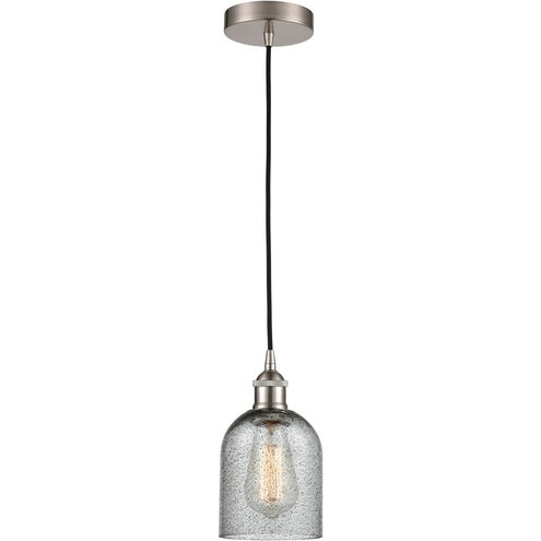 Edison Caledonia LED 5 inch Brushed Satin Nickel Mini Pendant Ceiling Light