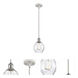 Ballston Small Waverly LED 6 inch White and Polished Chrome Pendant Ceiling Light, Ballston