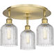 Ballston Bridal Veil 3 Light 16.75 inch Brushed Brass Flush Mount Ceiling Light