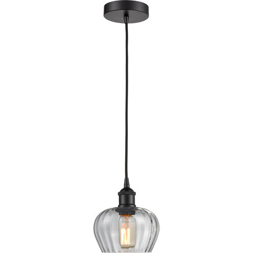 Edison Fenton 1 Light 7 inch Matte Black Mini Pendant Ceiling Light