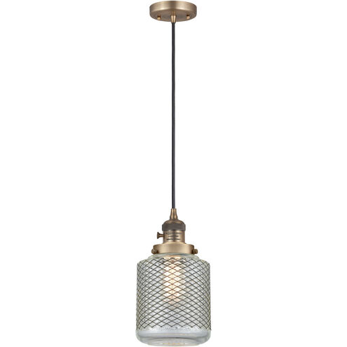 Franklin Restoration Stanton LED 6 inch Brushed Brass Mini Pendant Ceiling Light