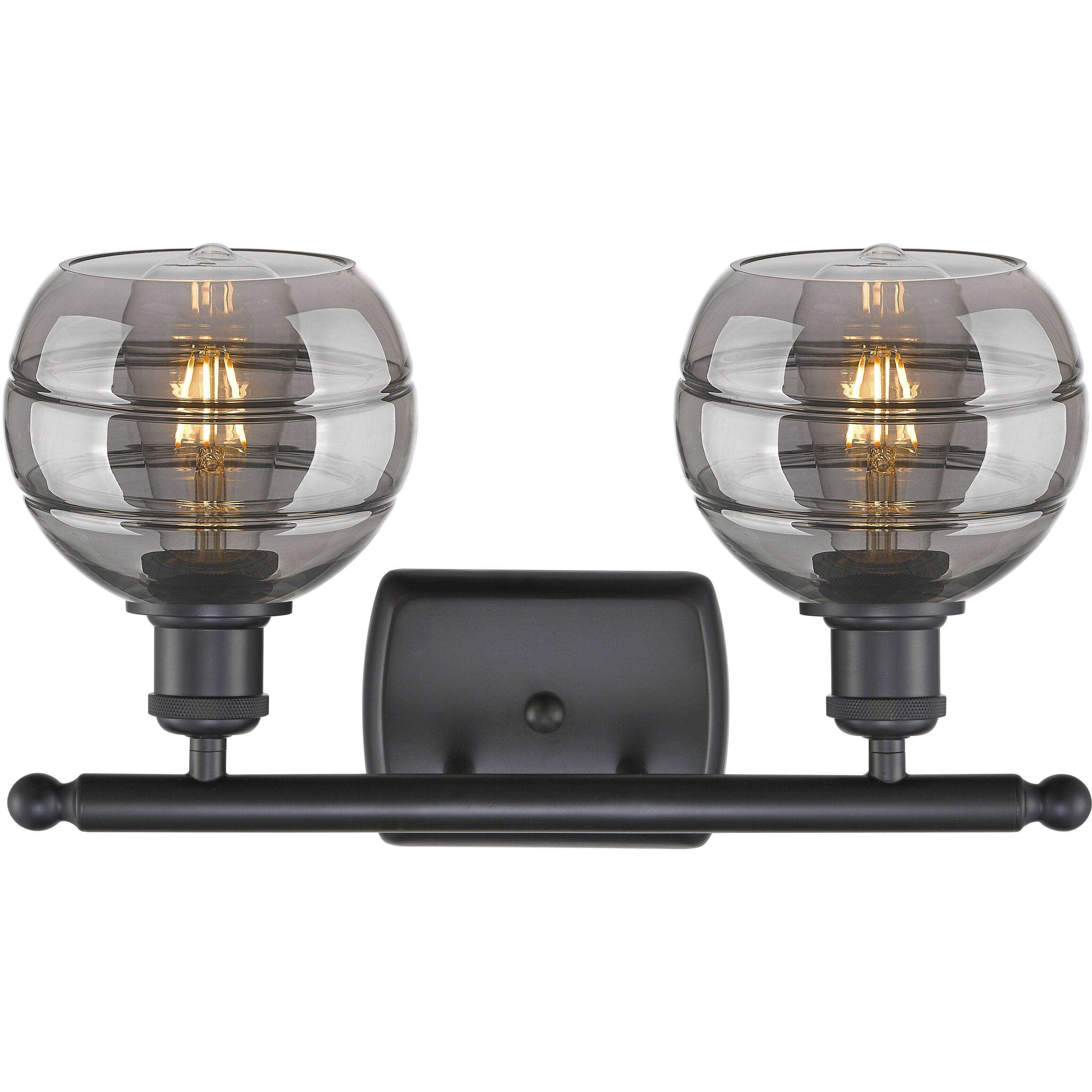 Ballston Rochester 2 Light 15.88 inch Matte Black Bath Vanity Light Wall Light